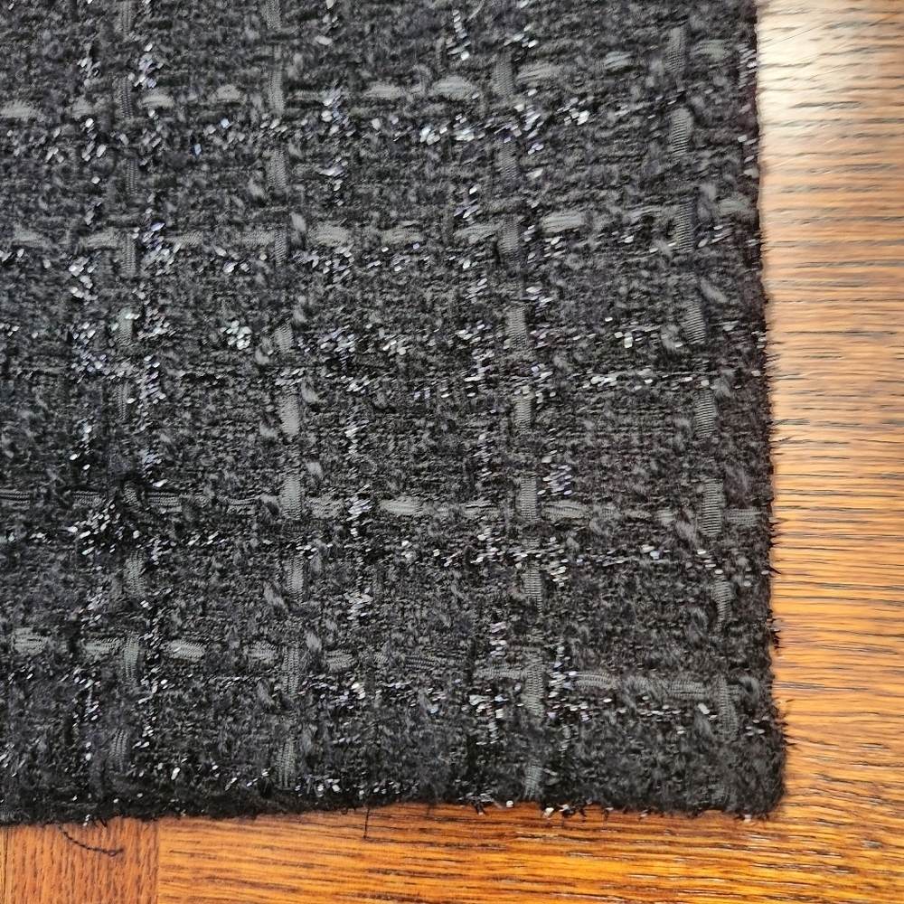 TUCKER for Target black short sleeve midi dress sparkle elastic waist size M - Picture 6 of 13